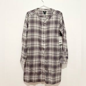 NWT Roots Kelowna Plaid Tunic